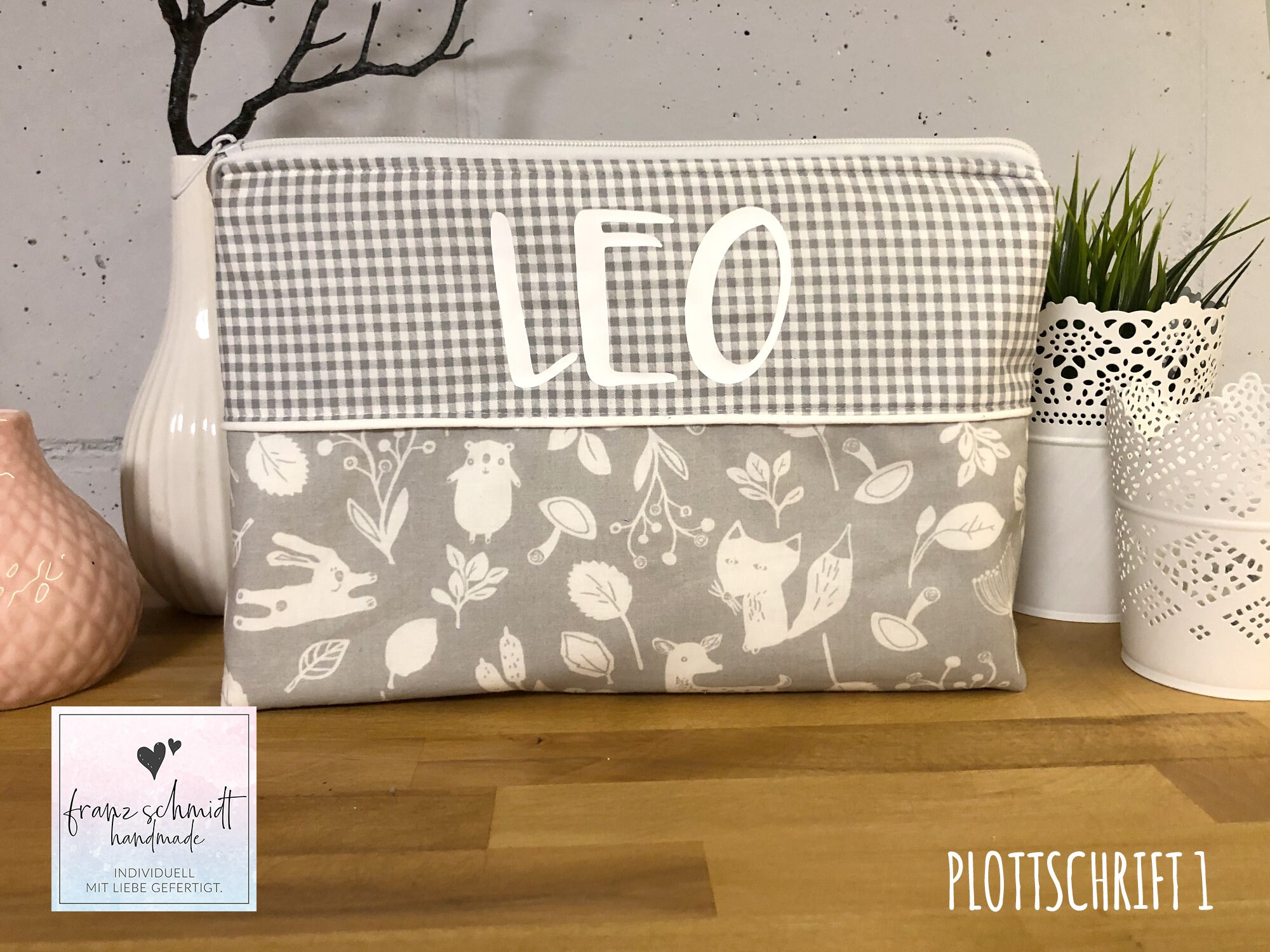 light grey changing bag