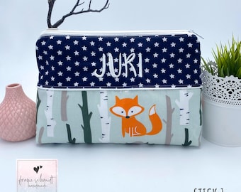 Bolso cambiador / bolso pañal FUCHS menta personalizado con nombre