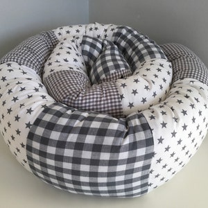 Ab 37,70EUR/m Rolle Dekokissen Stillkissen Wickeltisch Bettumandung Kuschelkissen Wandschutz Jugendbett Familienbett image 3