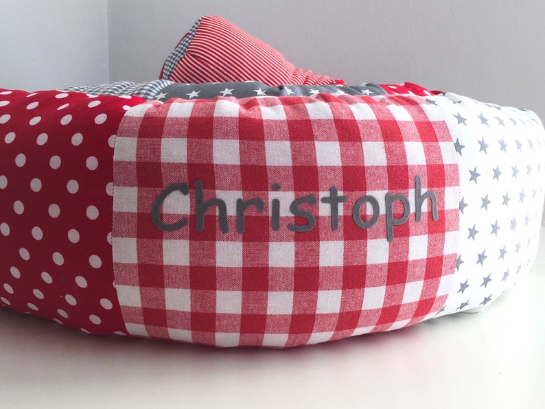 Ab 31,70EUR/m Rolle Dekokissen Stillkissen Wickeltisch Kuschelkissen Wandschutz Jugendbett Familienbett Laufstall imagen 3