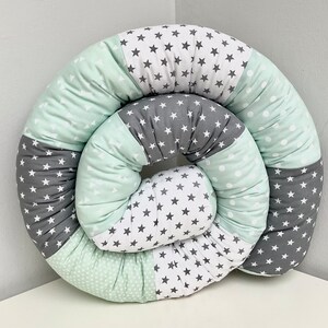 Ab 31,70EUR/m Rolle Dekokissen Stillkissen Wickeltisch Kuschelkissen Wandschutz Jugendbett Familienbett Bild 1