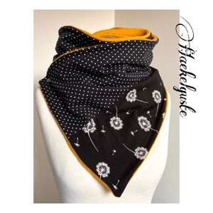 Fleece wrap scarf, wrap cloth, triangular scarf