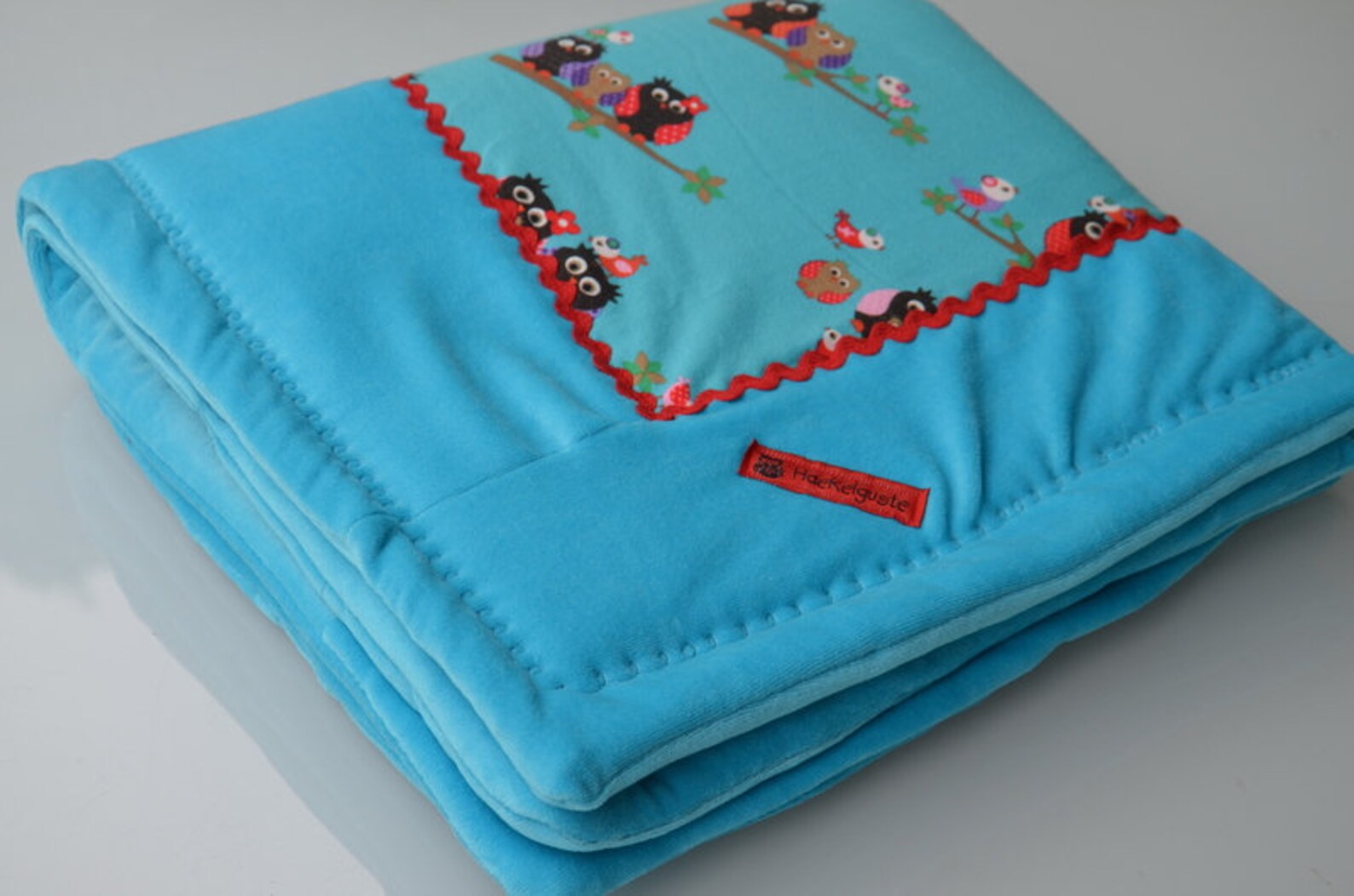 Krabbeldecke Babydecke Eule Kinderwagendecke Etsy