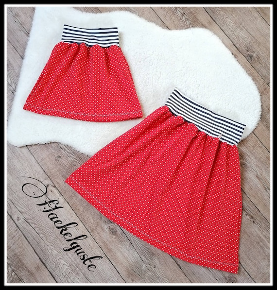 Jupe Chic MAIS IL EST OU LE SOLEIL - Jersey Avec Boucle En Tulle Rouge - Taille L - Neuf Avec Étiquettes