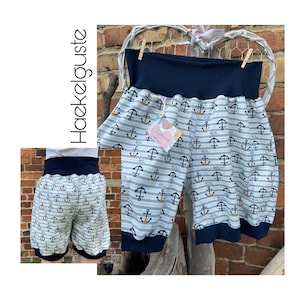 Women&#39;s &quot;anchor&quot; shorts shorts hot pants ladies woman pants sea maritime