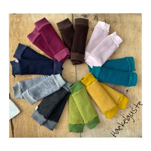10 colors children&#39;s wool walk leg warmers virgin wool cuffs child legs baby carrier forest kindergarten overcoat natural wool