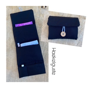 Kit Periode, Tasche Binden ,  Tampon , erste Periode schwarz Mädchen Teenager Geschenk Teen Goth black Kosmetiktasche Schmucktasche