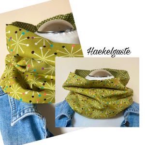 Loop Damen Tuch Geschenk Frau Punkte Dots Points Grün  Schal Sommertuch