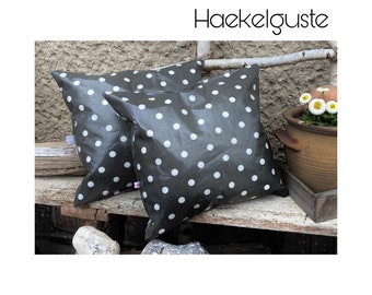 2 dots outdoor cushion set oilcloth seat cushion grey gift wedding birthday country life village child