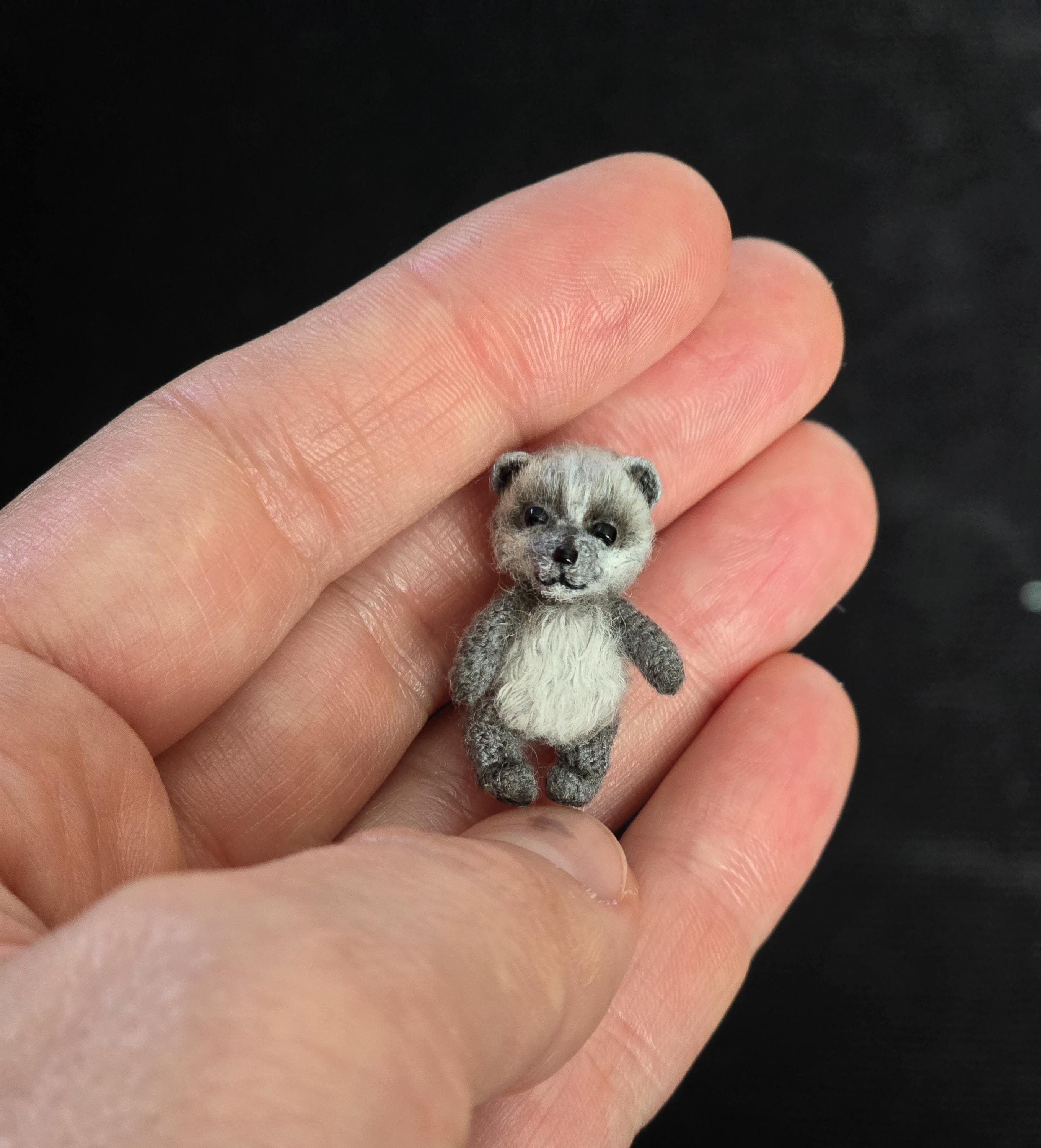 1 Inch Miniatures 1 Inch Miniature Teddy Bear, Miniature Toy, OOAK Toy, Collectible ...