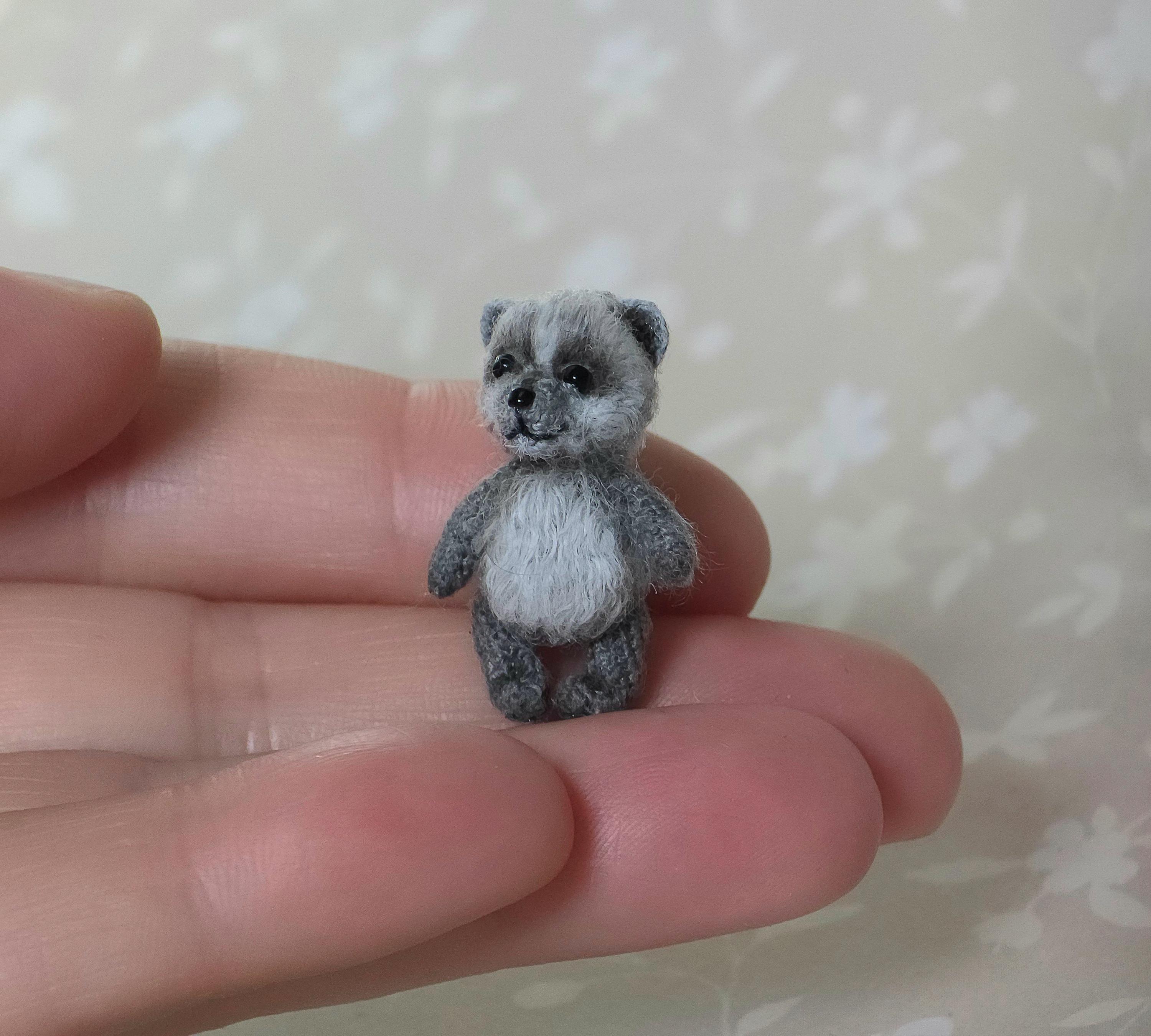1 Inch Miniatures 1 Inch Miniature Teddy Bear, Miniature Toy, OOAK Toy, Collectible ...