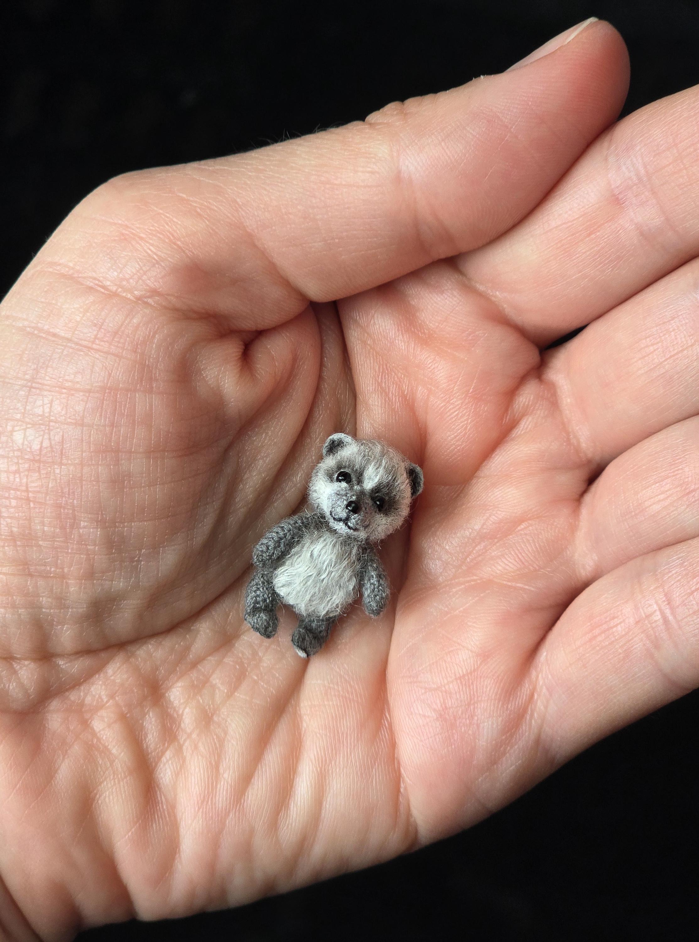 1 Inch Miniatures 1 Inch Miniature Teddy Bear, Miniature Toy, OOAK Toy, Collectible ...