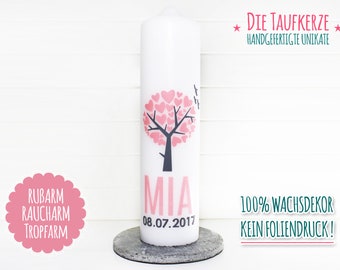 Baptismal Candle Tree of Life Girl