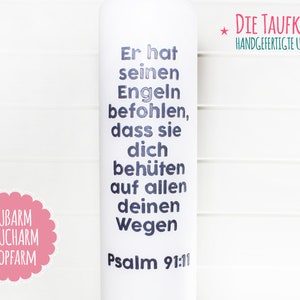 Taufkerze, Taufspruch Bild 3