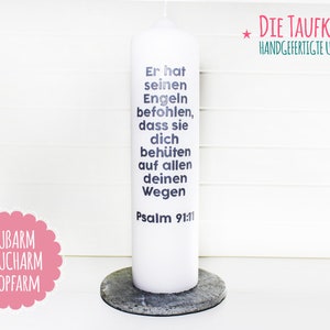 Taufkerze, Taufspruch Bild 4