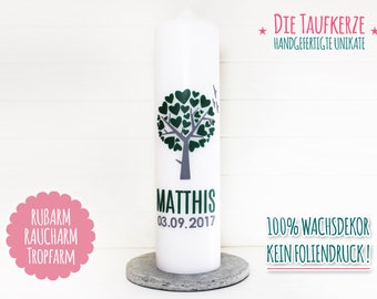 Baptismal candle Tree of Life