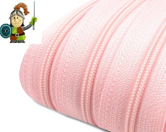 0.65 EUR/meter 5 m endless zipper pink + 10 zippers