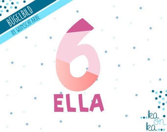 Applikation Zahl Etsy