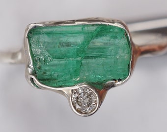 Emerald Diamond Ring