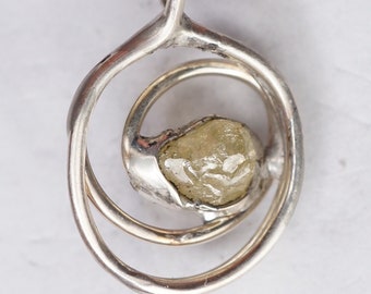 Raw Diamond Pendant