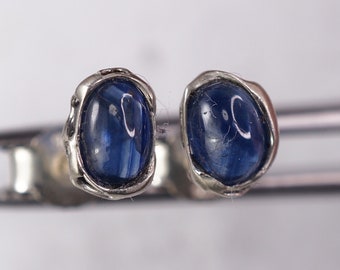 sapphire ear studs