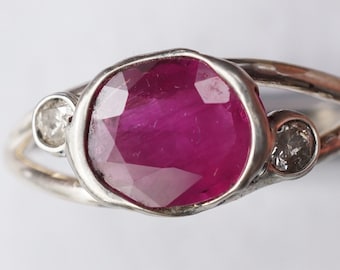 Rubin Diamant Ring