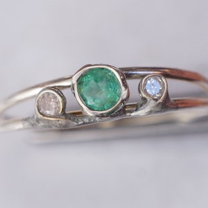 Emerald Diamond Ring image 1