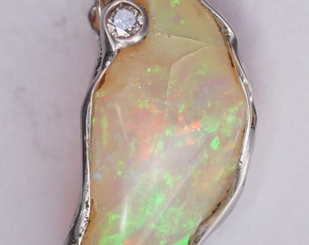 Welo Opal Diamant Anhänger