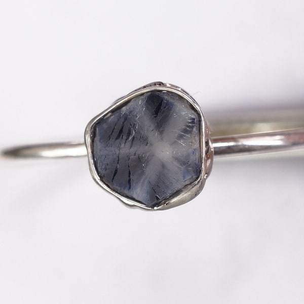 Trapiche Sapphire Ring