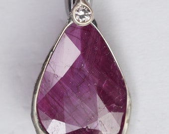 Ruby Diamond Pendant