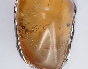 Copal with insect Pendant