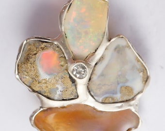 Welo Opal Diamant Anhänger