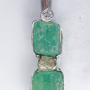 Emerald Diamond Pendant