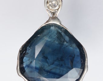 Sapphire Diamond Pendant