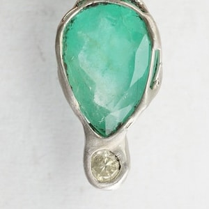 Emerald Diamond Pendant