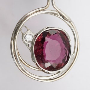 Tourmaline Diamond Pendant image 1