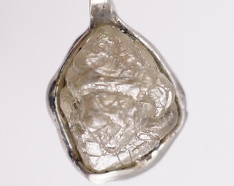 Raw Diamond Pendant, 1.9 carat