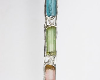 Tourmaline diamentowy wisiorek, duchowa zabawka