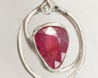 Ruby Diamond Pendant