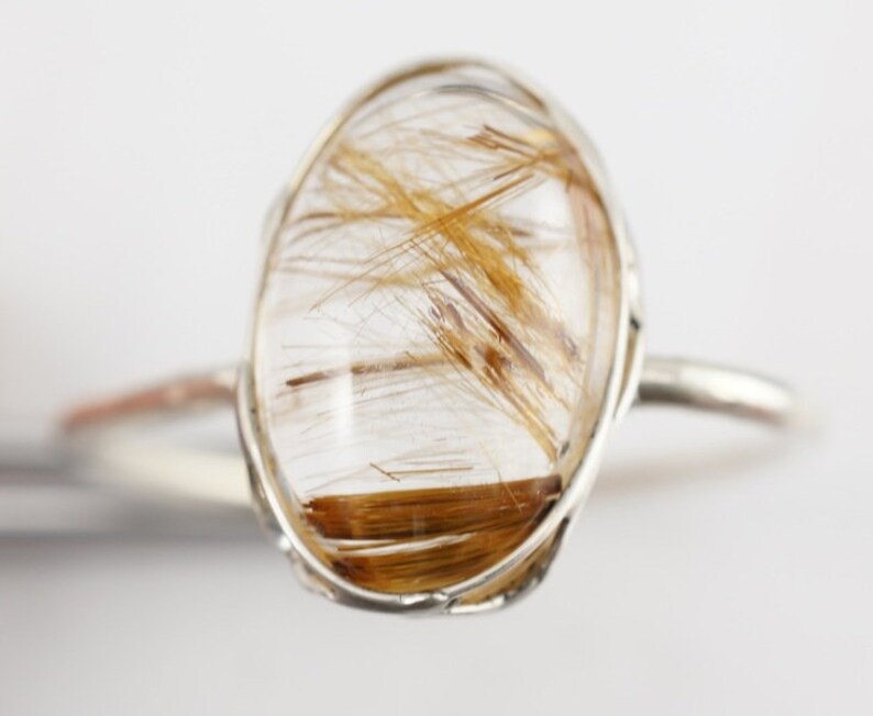 Rutilated Quartz Ring