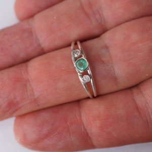 Emerald Diamond Ring image 3