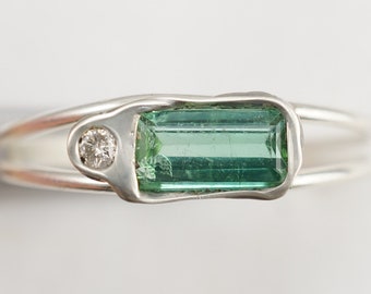 Tourmaline Diamond Ring