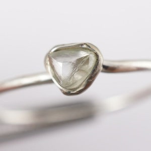 Bague diamant brut parfait 0,66 carat image 1