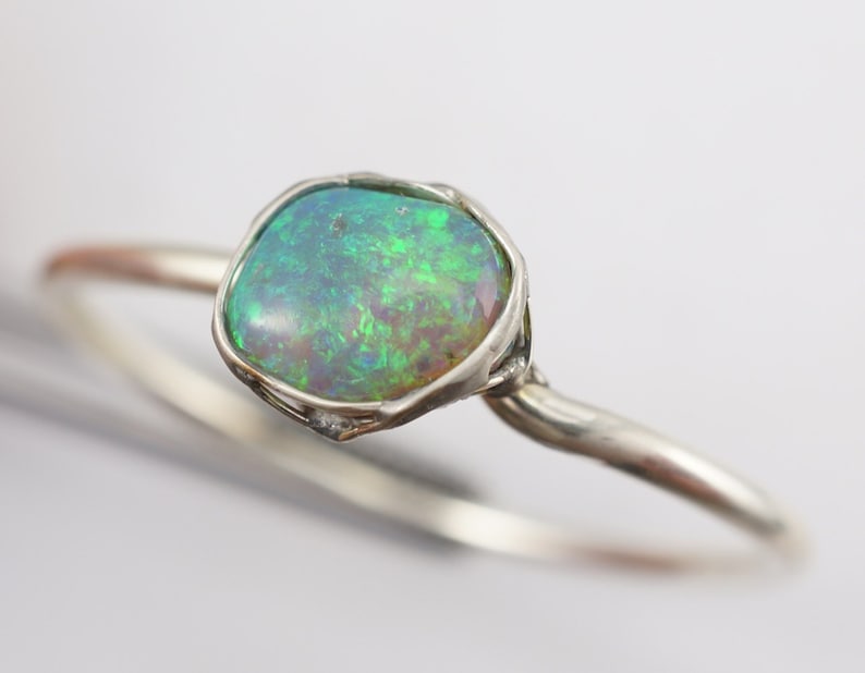 Black Opal Ring image 4