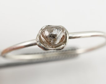 Bague diamant brut 1,6 carat