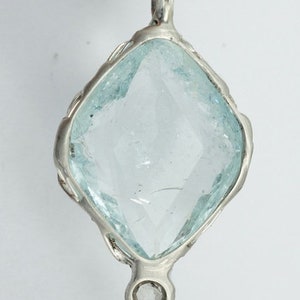 Aquamarine Diamond Pendant image 2