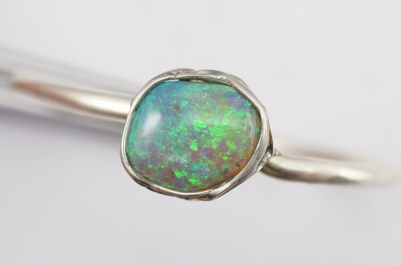 Black Opal Ring image 1