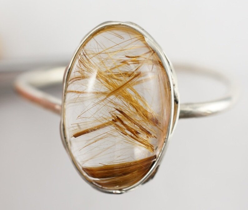 Rutilated Quartz Ring
