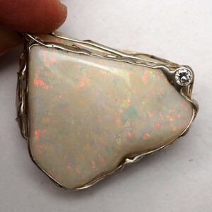 Opal Paar Diamant als Anhänger Bild 3