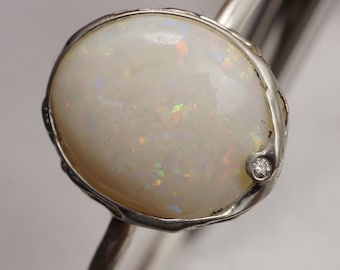 Pierścień opalowy Diamond